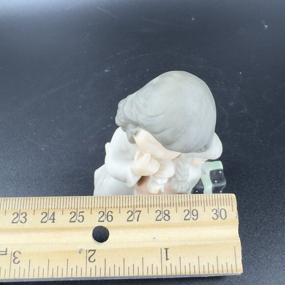 1999 NBM BAHNER Kim Anderson Verkerke Ceramic Figurine Girl Holding A Doll - Picture 3 of 11